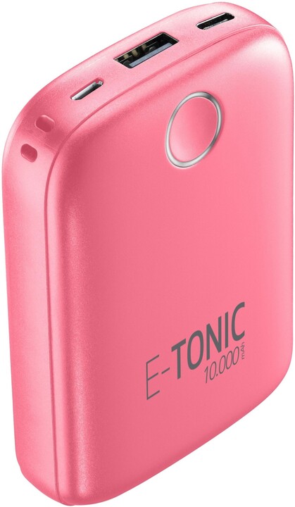 CellilarLine powerbanka E-Tonic, 10000mAh, USB, 10W, růžová_473267839