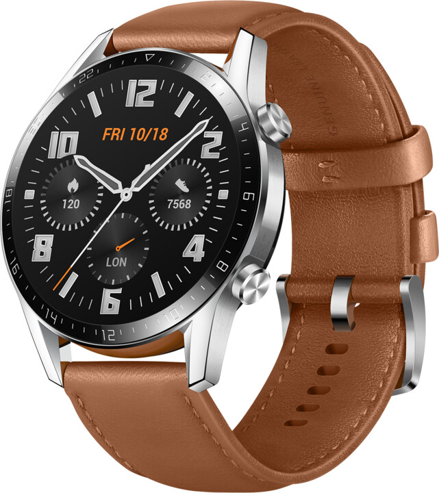 Huawei Watch GT 2 Leather Strap, Brown_1568957702