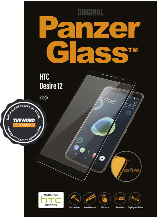 PanzerGlass Edge-to-Edge pro HTC Desire 12, černé_1763514186