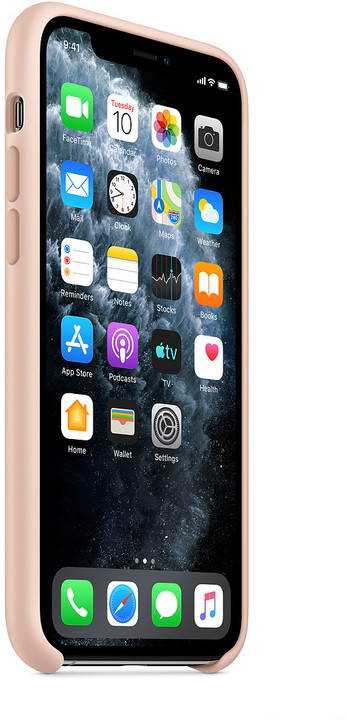 Apple silikonový kryt na iPhone 11 Pro, pískově růžová
