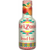 AriZona Iced Tea with Peach Flavour, ledový čaj, broskev, 450 ml