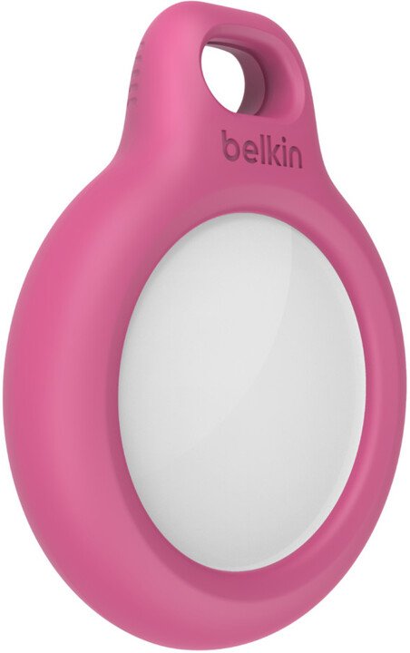 Belkin bezpečné pouzdro na Apple AirTag s kroužkem, růžová_1173303350