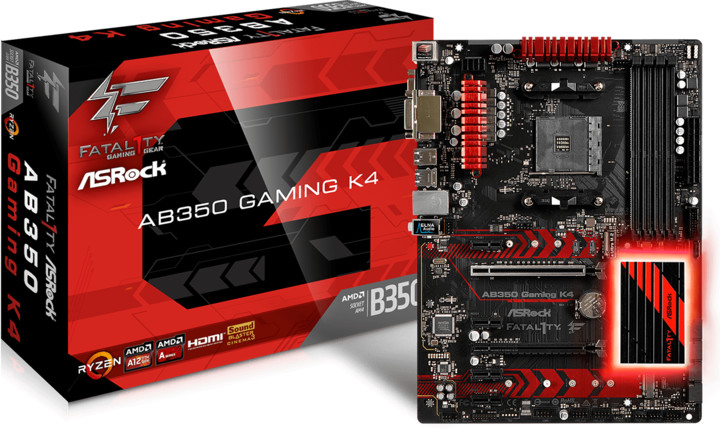 ASRock Fatal1ty AB350 Gaming K4 - AMD B350_511128656