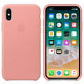 Apple kožený kryt na iPhone X, bledě růžová_1724876797