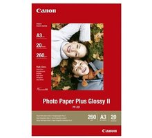 Canon Foto papír Plus Glossy II PP-201, A3, 20 ks, 260g/m2, lesklý 2311B020
