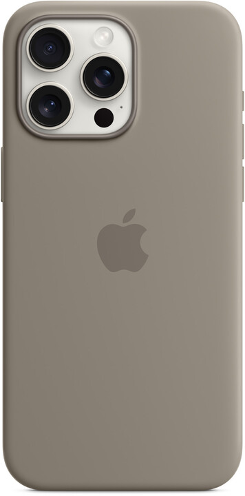 Apple Silikonový kryt s MagSafe pro iPhone 15 Pro Max, jílově šedá_1738263077