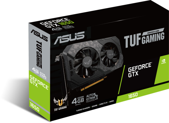 ASUS GeForce TUF-GTX1650-4GD6-P-GAMING, 4GB GDDR6_1885117667