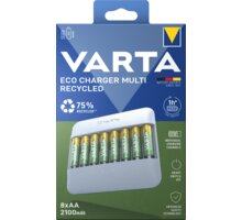 VARTA nabíječka Eco Charger Multi Recycled Box, včetně 8xAA 2100 mAh Recycled_1509640259