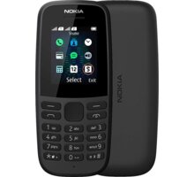 Nokia 105 2019 (TA-1174), Dual Sim, Black Poukaz 200 Kč na nákup na Mall.cz