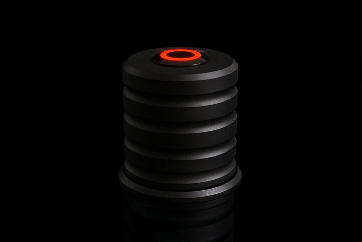 Alphacool Powerbutton with push-button 19mm red lighting - deep black_1643796917