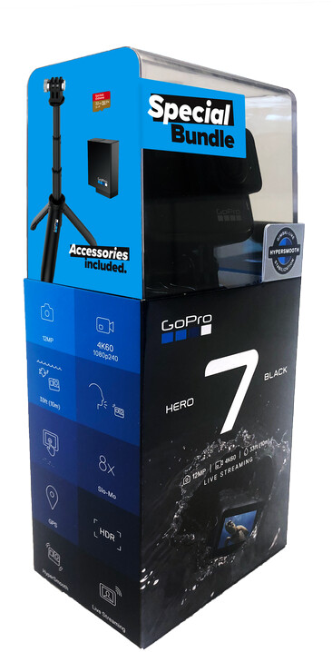 GoPro HERO7 Black + SD karta + baterie + Shorty_362452413