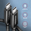 AXAGON kabel NewGEN+ USB-C - USB-C, USB4 Gen 3×2, PD 240W 5A, 8K@60Hz, ALU, opletený, 1m, černá_625923159