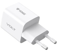 YENKEE GaN síťová nabíječka YAC G35 VOLT, USB-C, 35W, bílá_1740113993