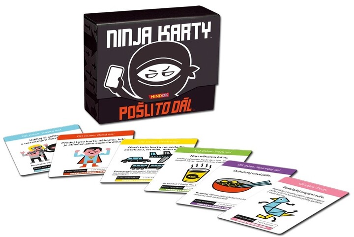 Karetní hra Mindok Ninja karty: Pošli to dál_1723285255