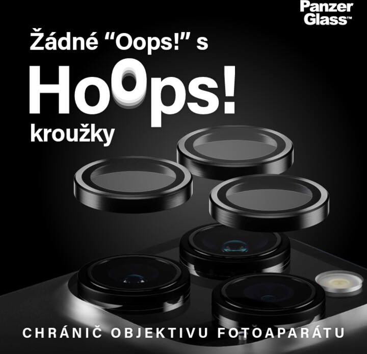 PanzerGlass HoOps ochranné kroužky pro čočky fotoaparátu pro Apple iPhone 15 Pro/15 Pro Max_1766226885