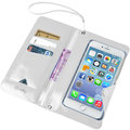 CELLY Splash Wallet univerzální voděodolné pouzdro s peněženkou pro telefony 5,7 &quot;, bílé_2141106098