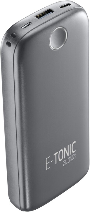 CellilarLine powerbanka E-Tonic, 20000mAh, USB, 10W, černá_610879277