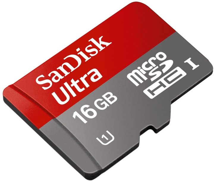 SanDisk Micro SDHC Ultra 16GB Class 10 + adaptér_1299350045