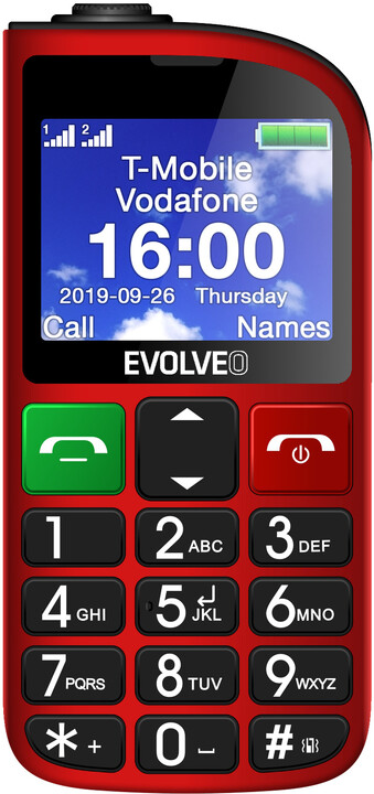 Evolveo EasyPhone FM SGM EP-800-FMR, Red_1146384421