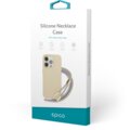Epico silikonový kryt se šňůrkou pro iPhone 14 Plus, béžová_1418205806