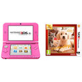 Nintendo 3DS XL, růžová + Nintendogs+Cats: Golden Retriever_1198389813