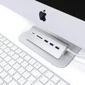 Satechi Type-C Aluminum USB HUB Card Reader, stříbrná_70102557