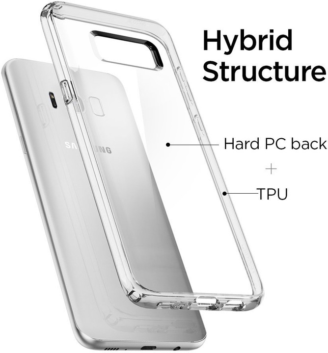 Spigen Ultra Hybrid pro Samsung Galaxy S8+, crystal clear_1966176150