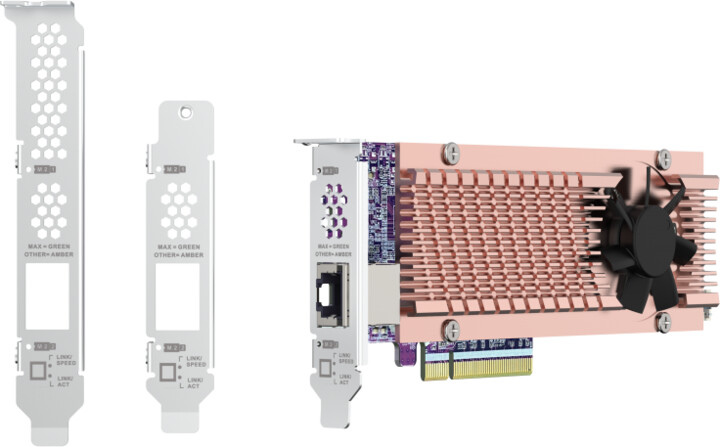 QNAP QM2-2P410G1T - rozšiřující karta pro disky SSD M.2 2280 PCIe, (Gen4 x8)_775786310