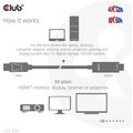 Club3D kabel DP 1.4 na HDMI, 4K120Hz nebo 8K60Hz HDR10, M/M, 3m_452252704