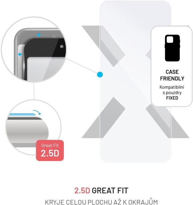 FIXED ochranné sklo pro Xiaomi Redmi Note 12R, čirá_787161223