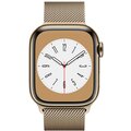 Apple Watch Series 8, Cellular, 41mm, Gold Stainless Steel, Gold Milanese Loop_785113992