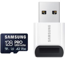 Samsung PRO Ultimate UHS-I U3 (Class 10) SDXC 128GB + USB adaptér MB-MY128SB/WW