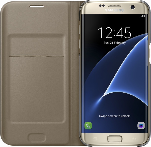 Samsung EF-WG935PF Flip Wallet Galaxy S7e, Gold_813995743