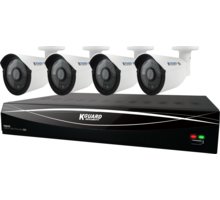 KGUARD HD481-WA713APK4 set, 4+2 (CCTV+IP) kanálový rekordér + 4x1M barevná venkovní kamera_134875484