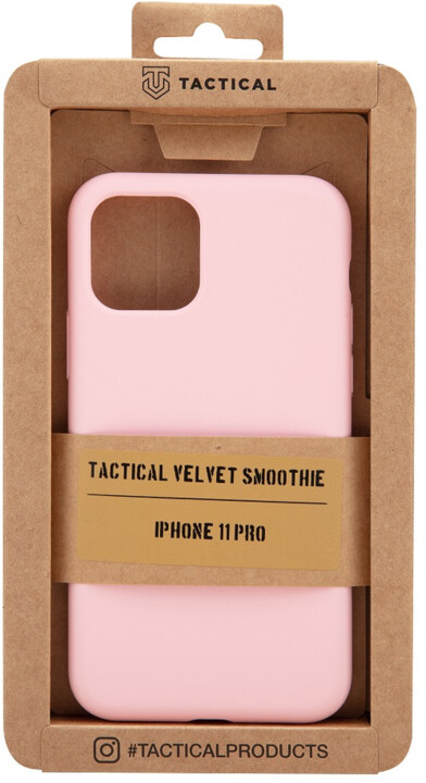 Tactical silikonový kryt Velvet Smoothie pro Apple iPhone 11 Pro, růžová_1995881272