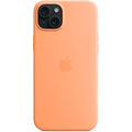 Apple Silikonový kryt s MagSafe pro iPhone 15 Plus, sorbetově oranžová_439047977