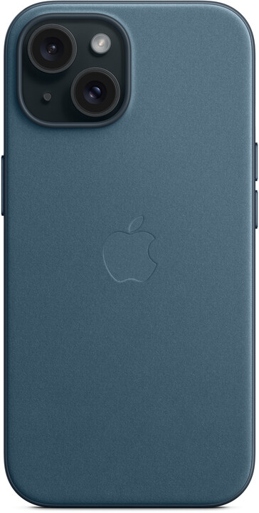 Apple kryt z tkaniny FineWoven s MagSafe na iPhone 15, tichomořsky modrá_296368508
