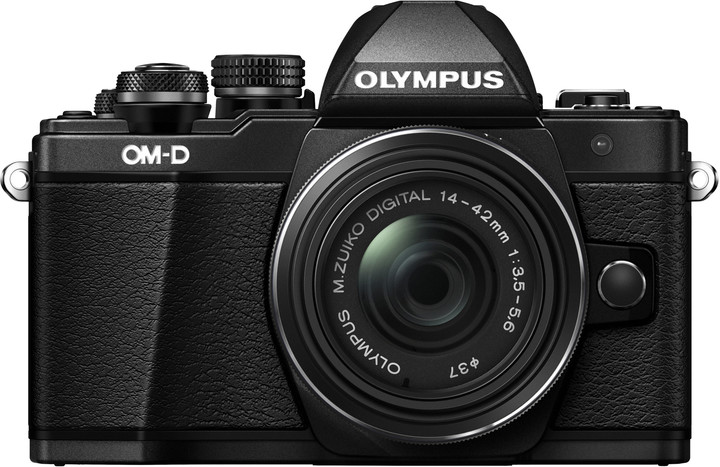 Olympus E-M10 Mark II + 14-42mm EZ + 40-150mm R, černá/černá_1491037528