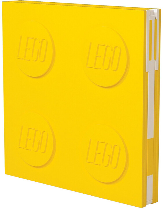 Zápisník LEGO, s gelovým perem, žlutá_1711154856