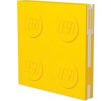 Zápisník LEGO, s gelovým perem, žlutá Poukaz 200 Kč na nákup na Mall.cz