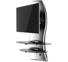 Meliconi 488089 GHOST DESIGN 2000 ROTATION Sestava pro TV a komponenty k instalaci na zeď, stříbrná