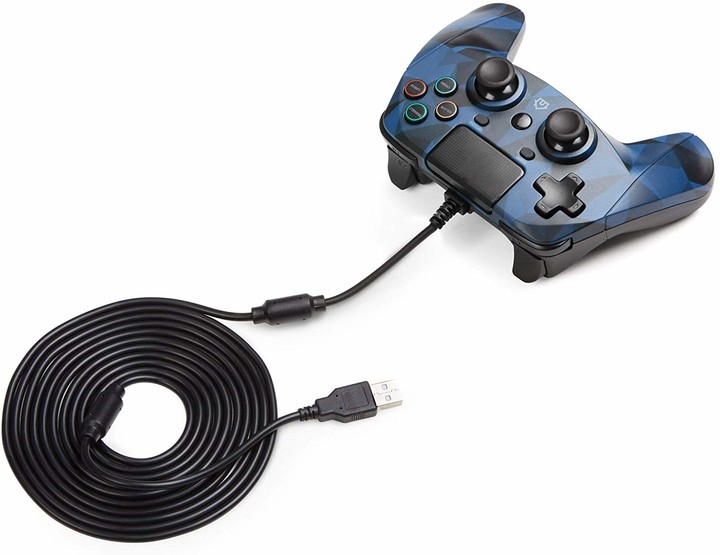 Snakebyte Game:Pad 4 S, modré camo (PS4, PS3)