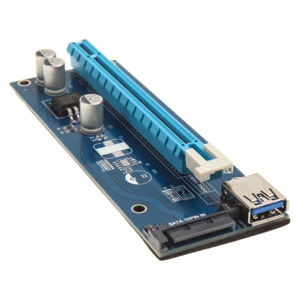 Kolink PCI-E 1x na 16x powered Riser Card Mining/Rendering-Kit SATA - 60cm_1759514694