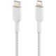 Belkin kabel USB-C - Lightning, M/M, MFi, opletený, 2m, bílá