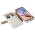 Krusell flipové pouzdro MALMÖ FlipWallet pro Samsung Galaxy S6/S6 edge, bílá_1861789977