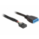 DeLock USB 2.0 pinový konektor samice > USB 3.0 pinový konektor samce 0,3m