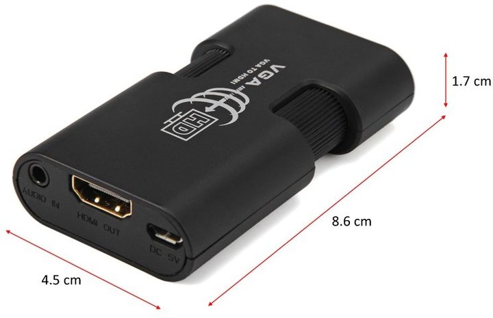 PremiumCord VGA+audio elektronický konvertor na rozhraní HDMI_1255814094