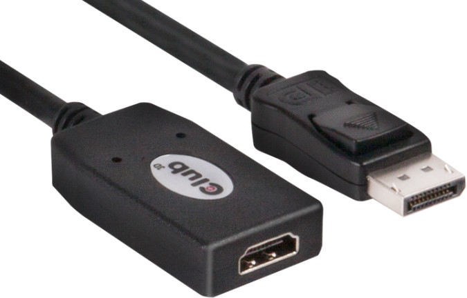 Club3D DisplayPort 1.1 na HDMI 1.3, pasivní adaptér, 24cm_1369659690