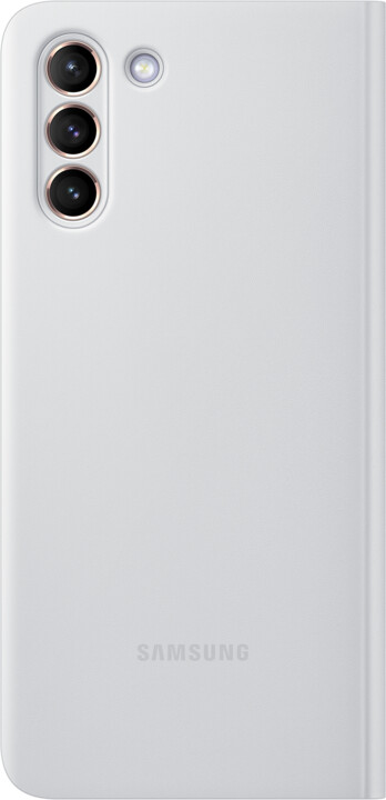 Samsung flipové pouzdro Clear View pro Galaxy S21+, světle šedá_2070171167