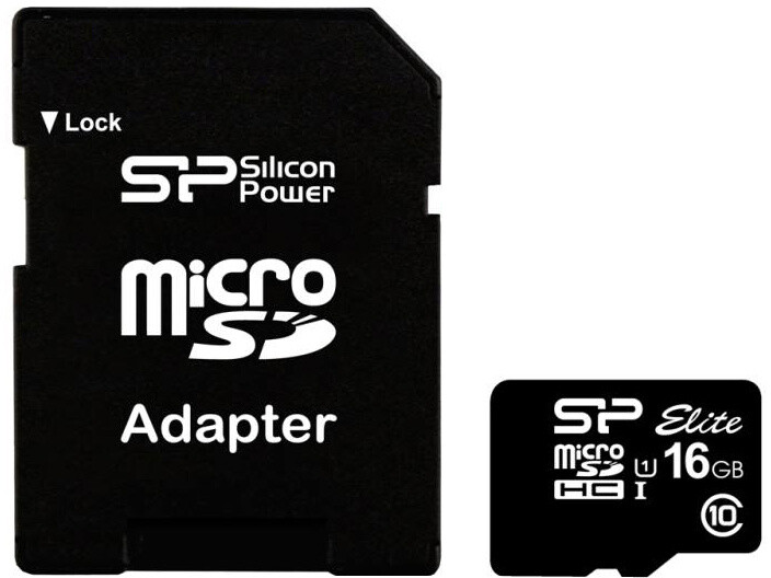 Silicon Power Micro SDHC Elite 16GB Class 10 UHS-I + adaptér_1978028561